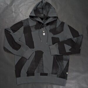 $150 G-Star Raw Men's Oversized Logo Hoodie Size XL Sweatshirt Gray Asphalt